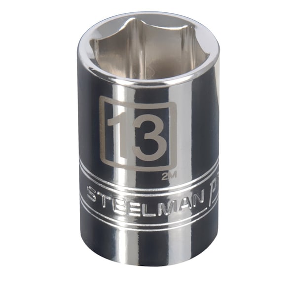 Steelman 3/8-Inch Drive x 13mm Shallow 6-Point Socket 78196 - main